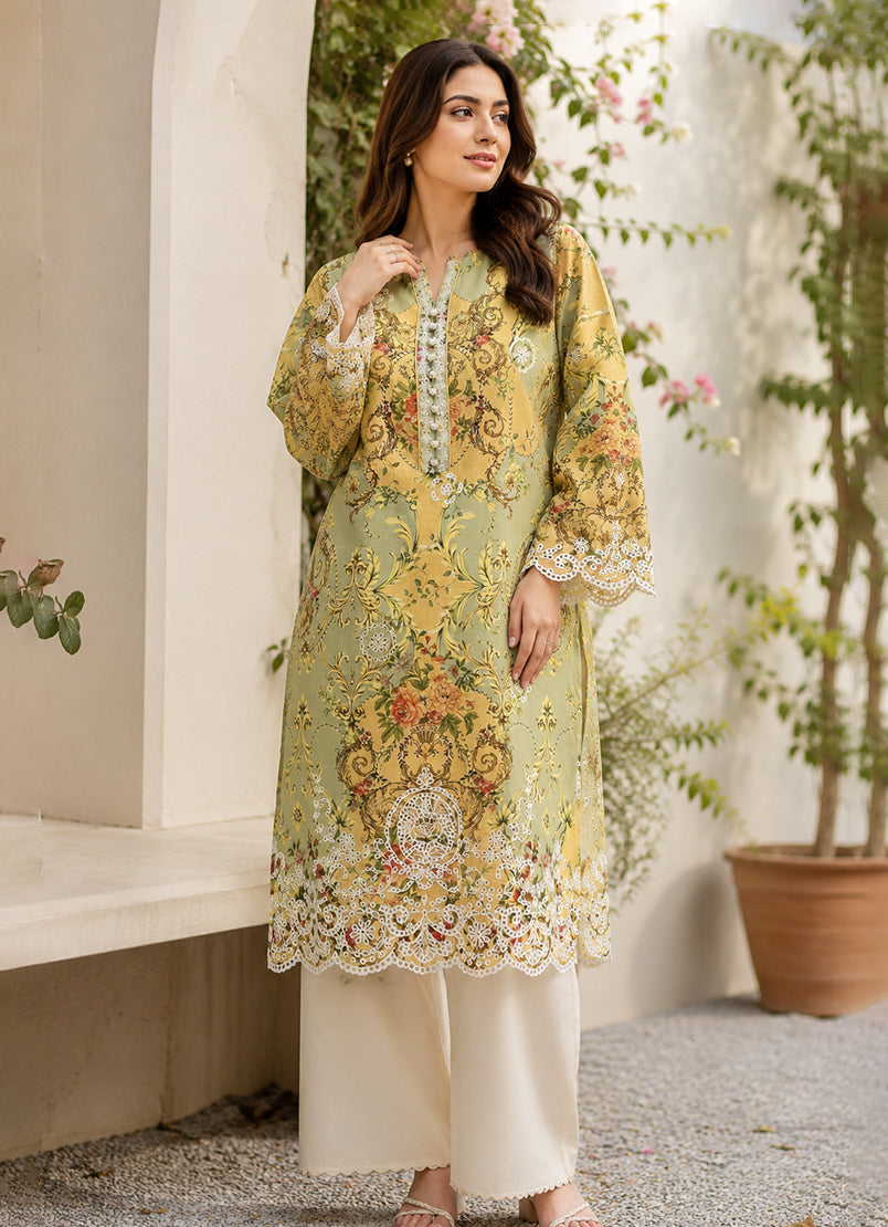Printed Embroidered Shirt