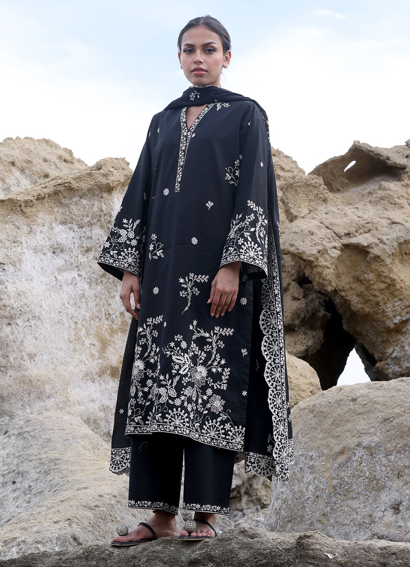 3 PC Embroidered Suit