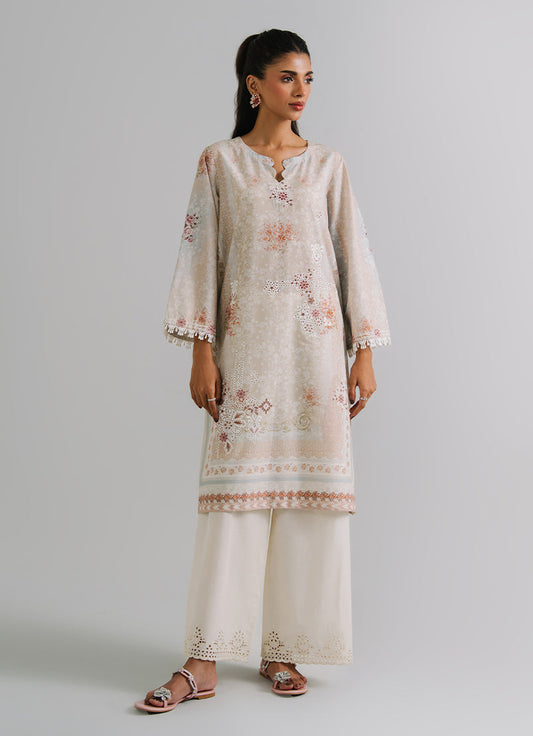 Printed Embroidered Kurta