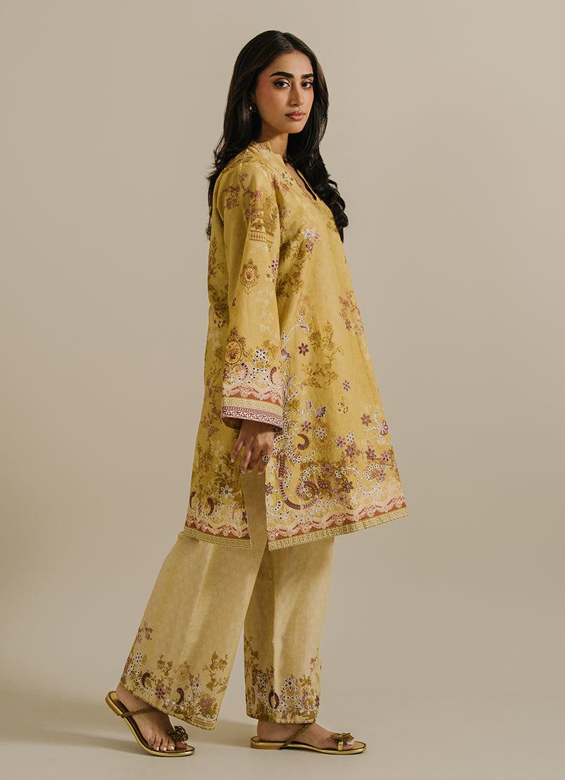 Printed Embroidered CO-ORD Set