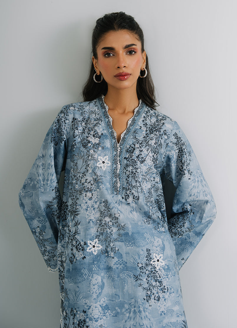 Printed Embroidered CO-ORD Set