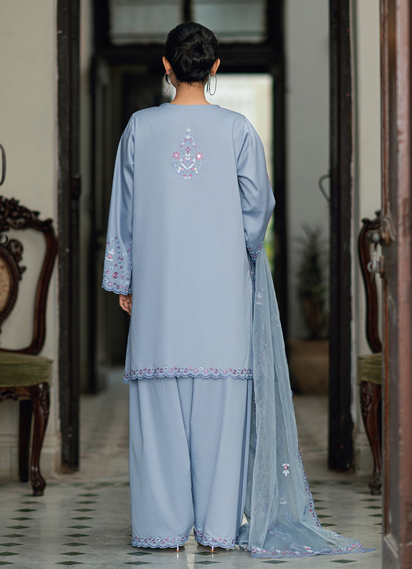 Embroidered 3 PC Suit