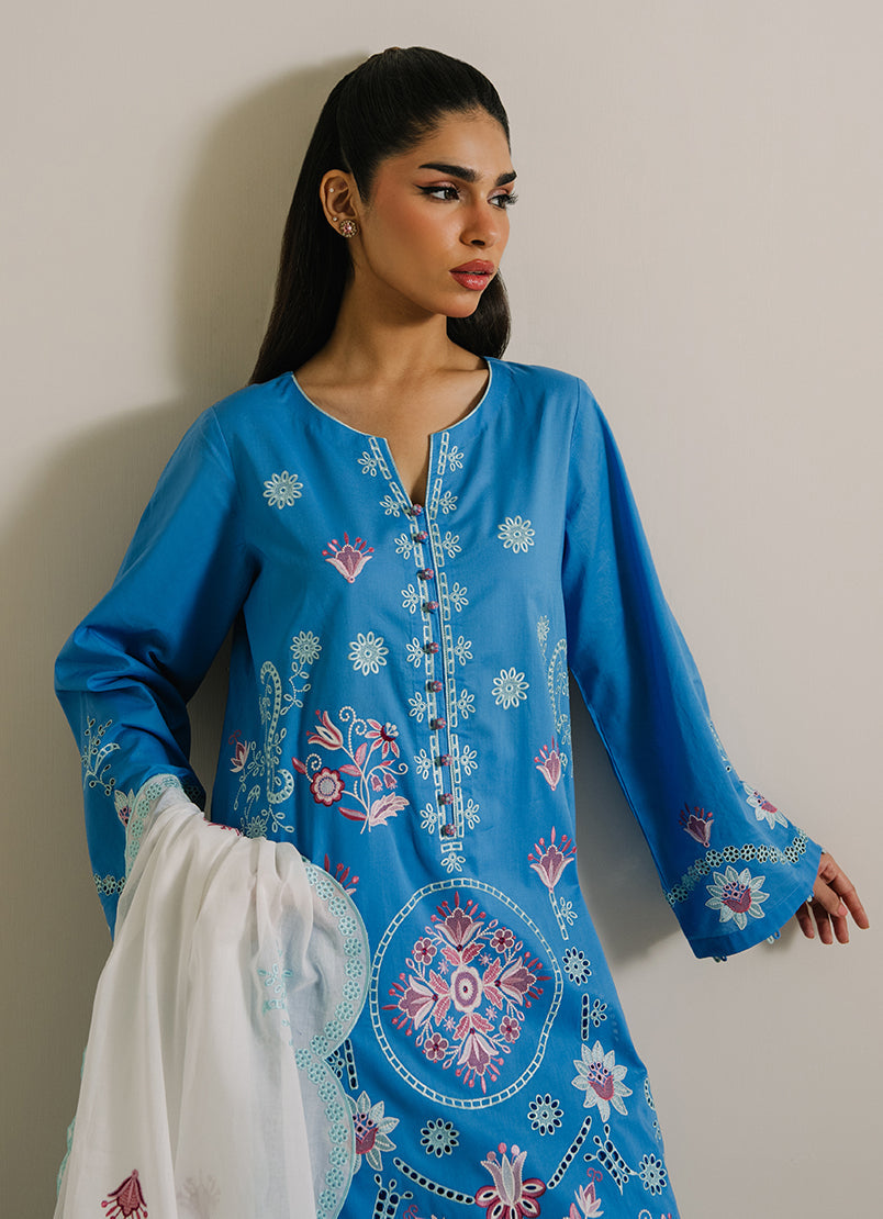 3PC Embroidered Suit