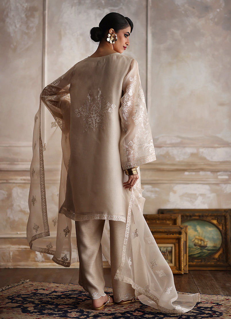 3PC Embroidered Suit