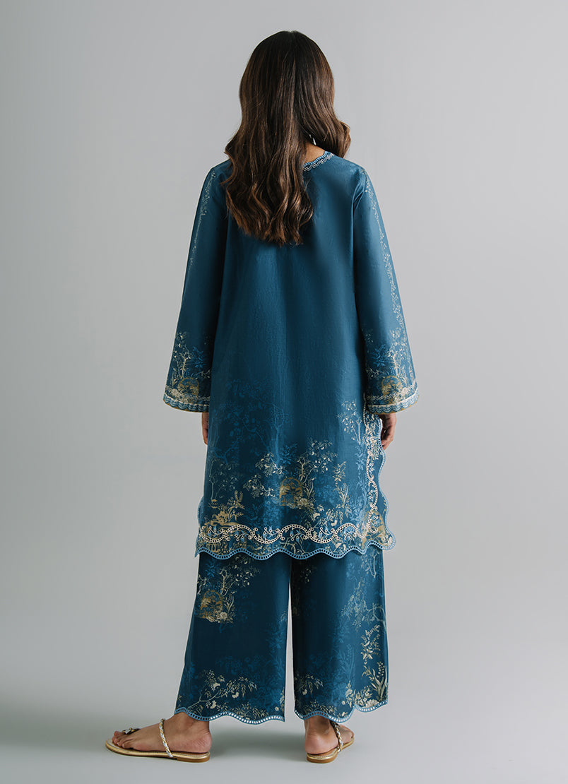 Printed Embroidered CO-ORD Set