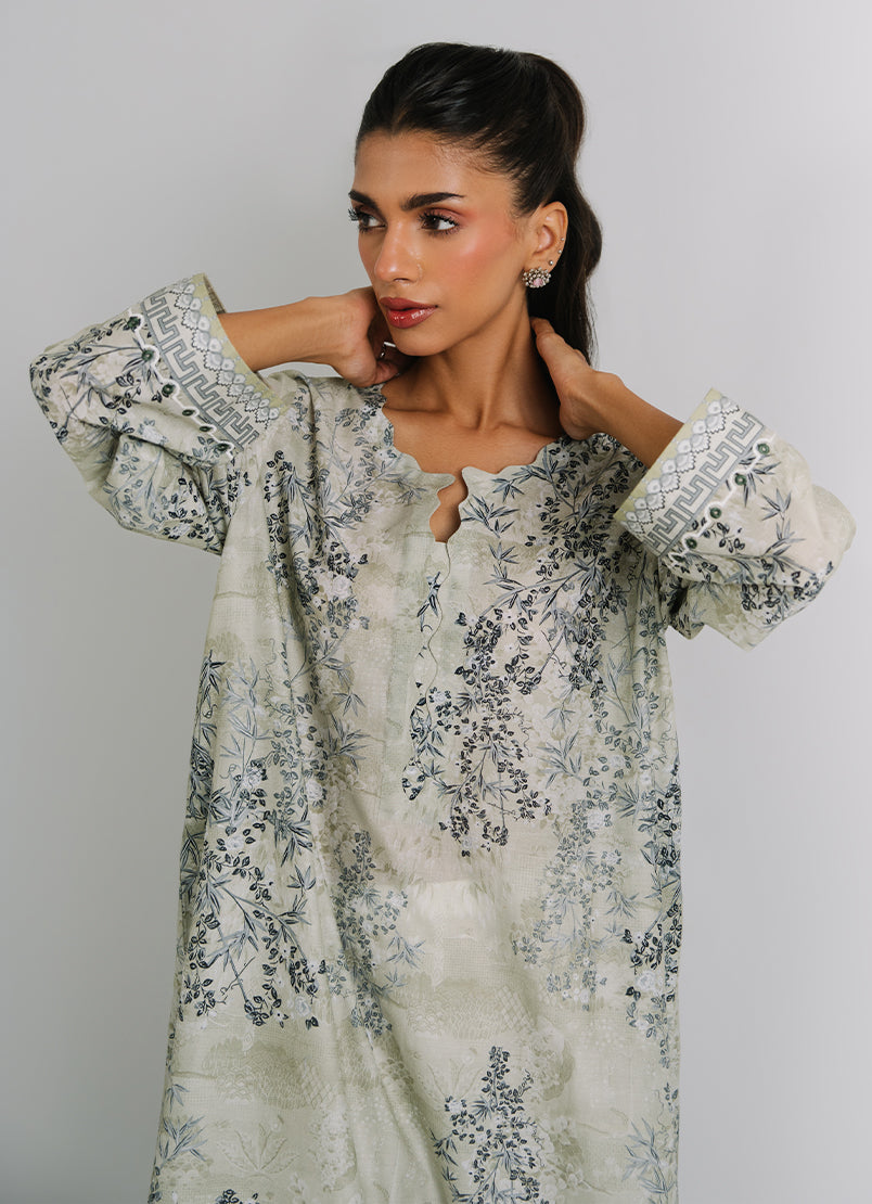 Printed Embroidered Kurta