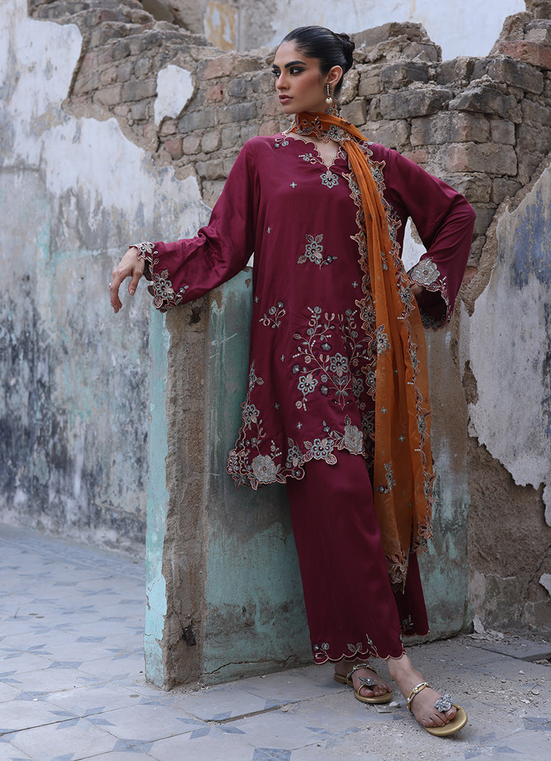 3 PC Embroidered Suit