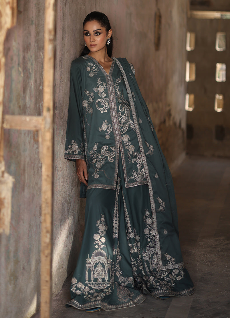 3 PC Kohsar Gharara Set