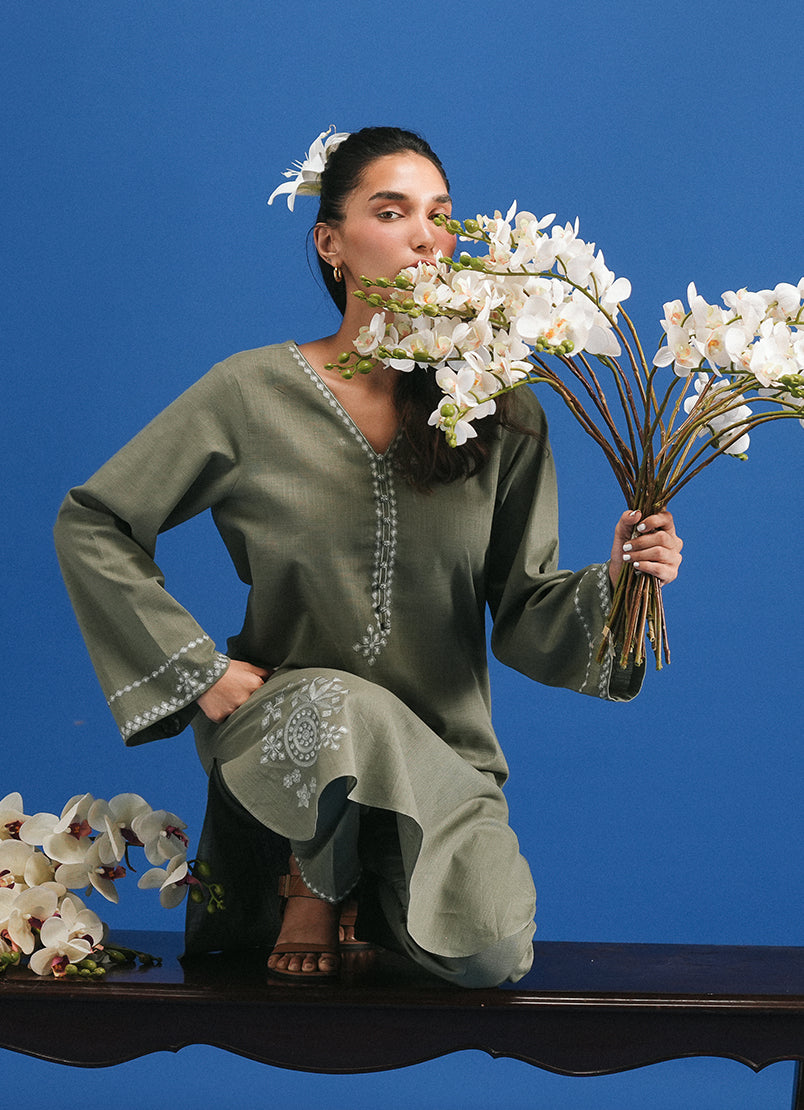 Cross Hatch Embroidered CO-ORD Set