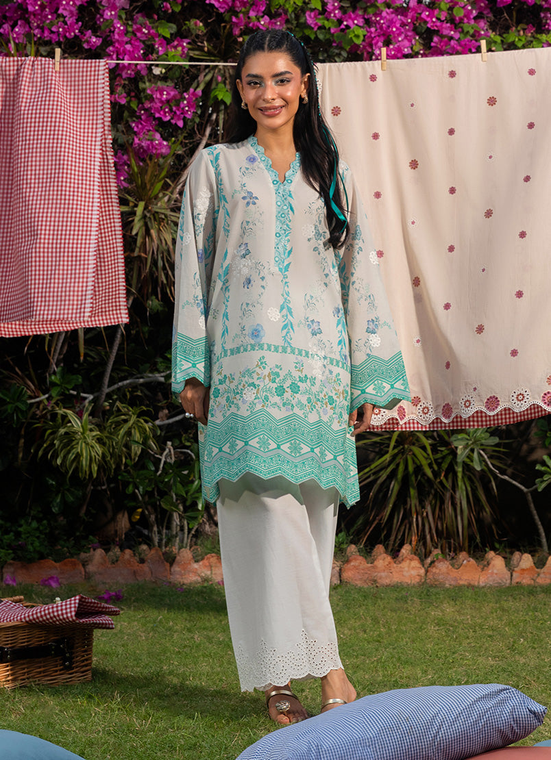 Printed Embroidered Shirt