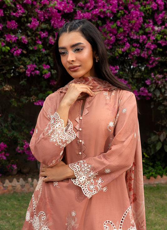 Printed Emb 3 PC Suit