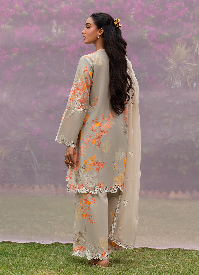 Printed Emb 3 PC Suit