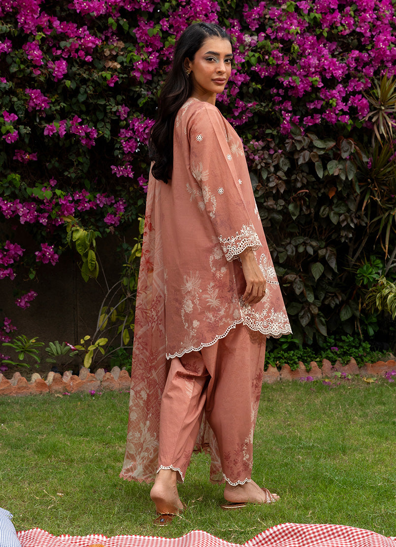 Printed Emb 3 PC Suit