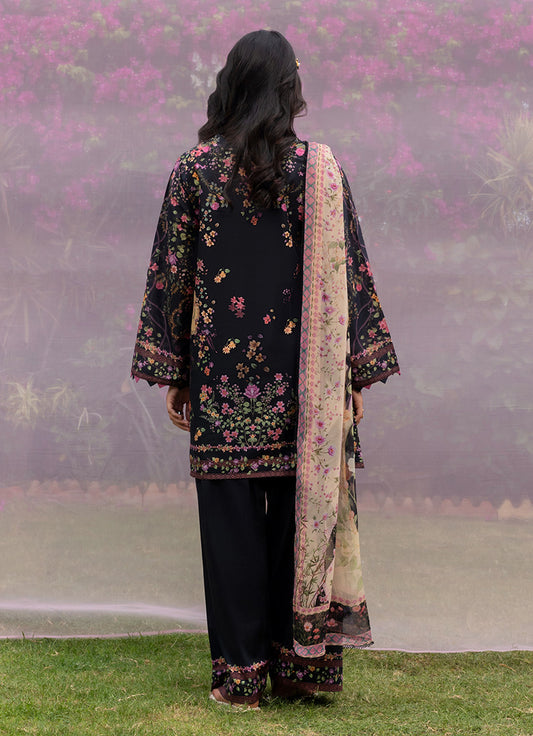 Solid Printed 3 PC Suit