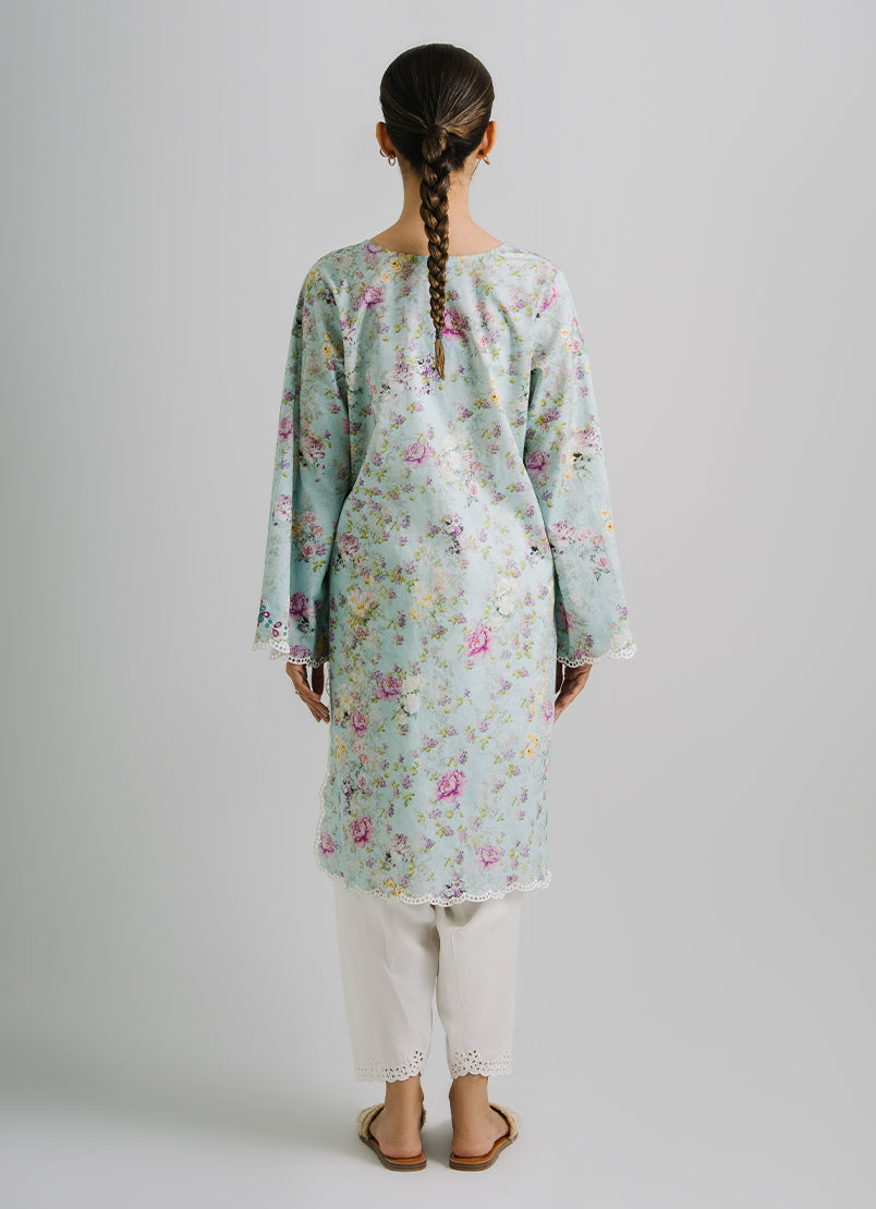 Printed and Embroidered Kurta