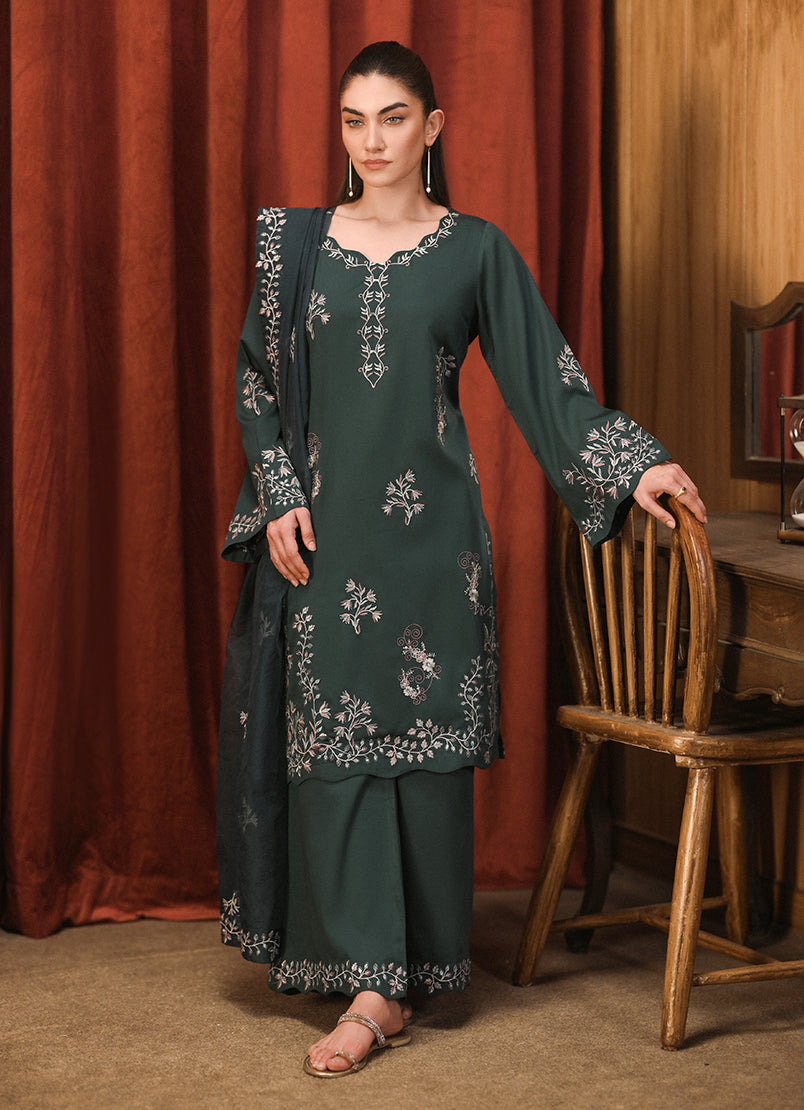 3 PC Embroidered Suit
