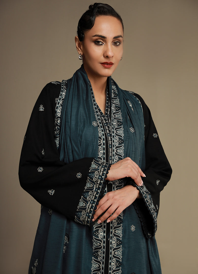 3 PC khaddar Embroidered Suit