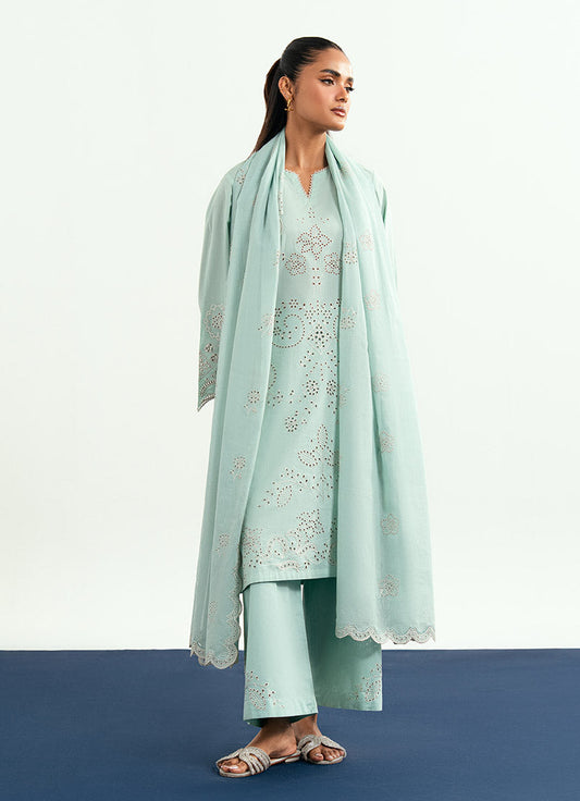Embroidered 3 PC Suit