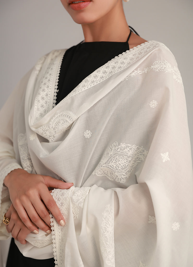 Cotton Embroidered Dupatta