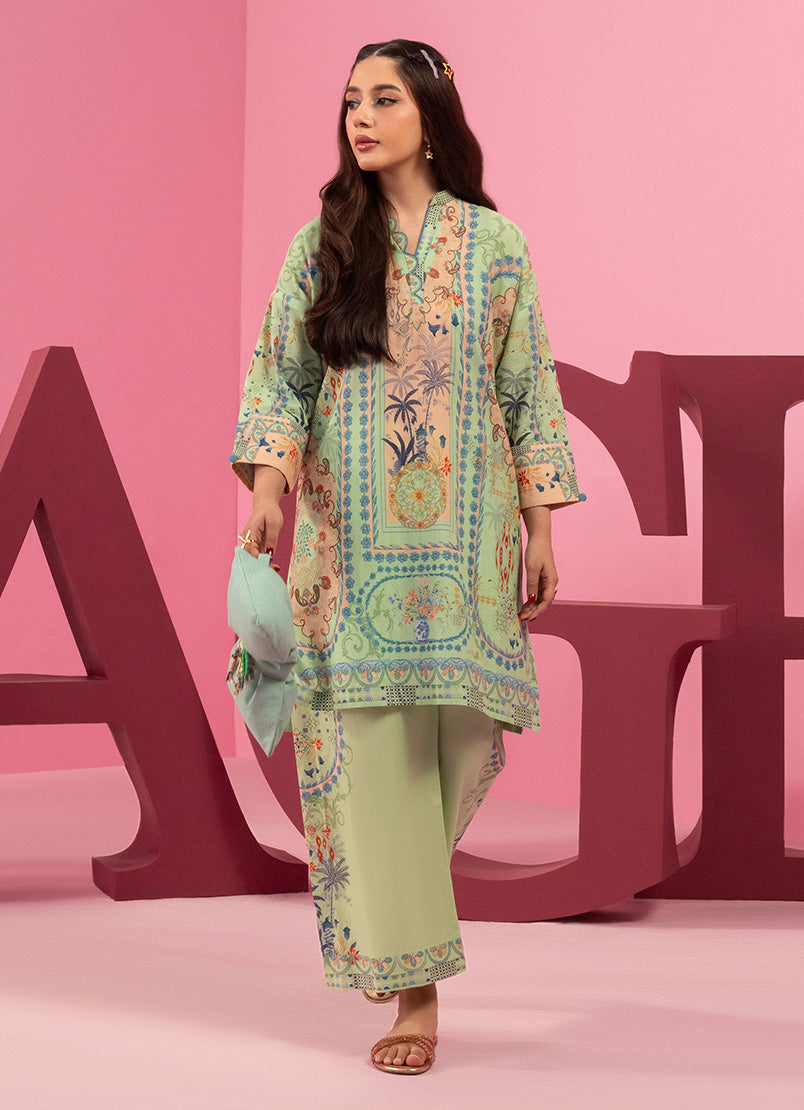 Printed Solid CO-ORD Set