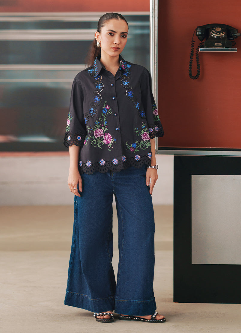 Embroidered Top