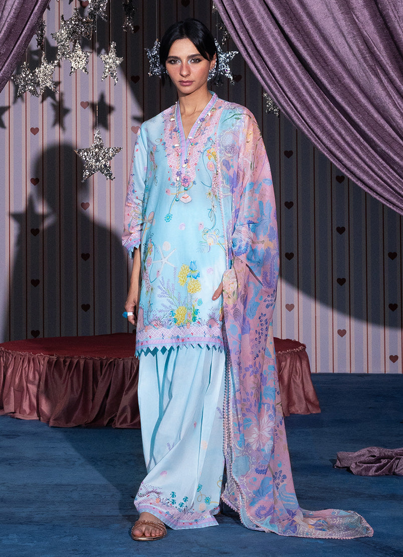 Printed Solid 3 PC Suit