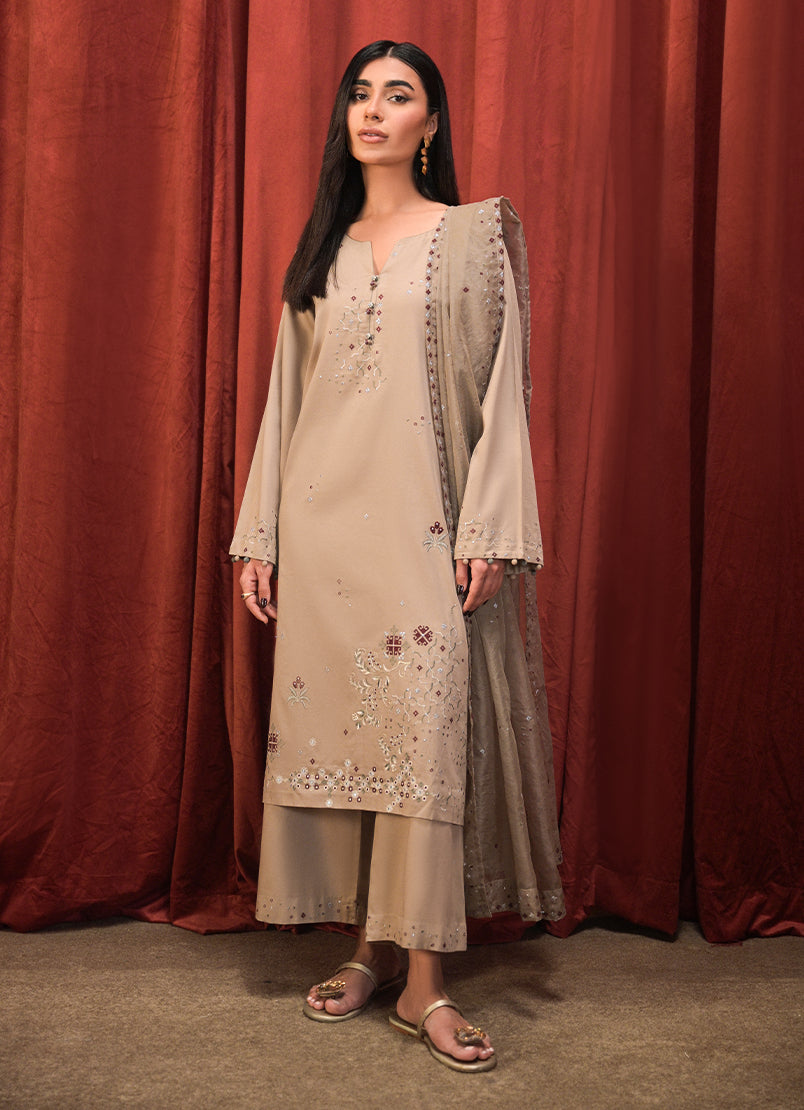 3 PC Embroidered Suit