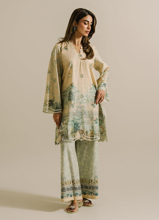 Printed Embroidered CO-ORD Set