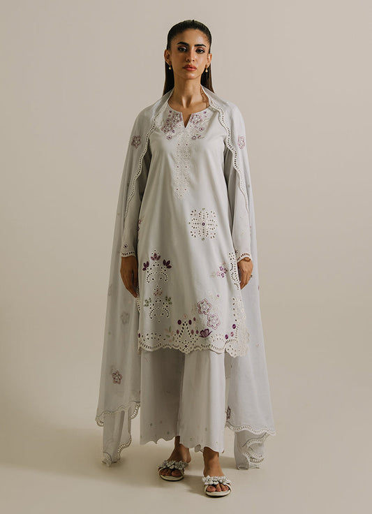 3PC Embroidered Suit