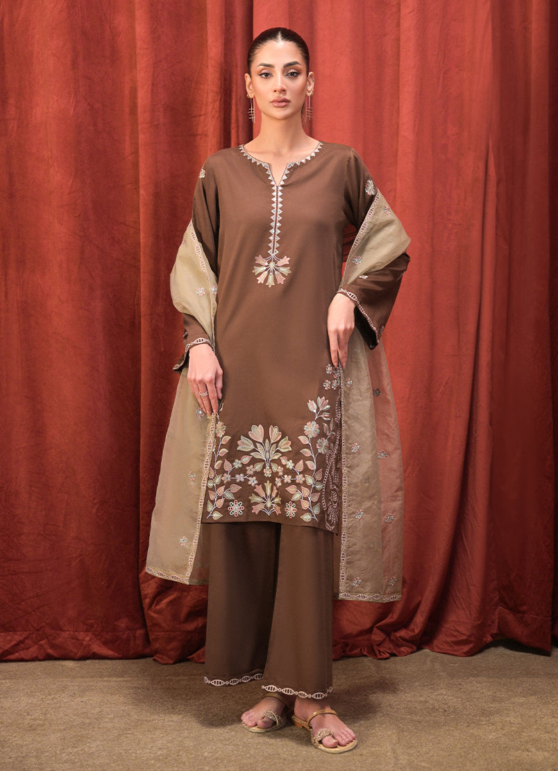 3 PC Embroidered Suit