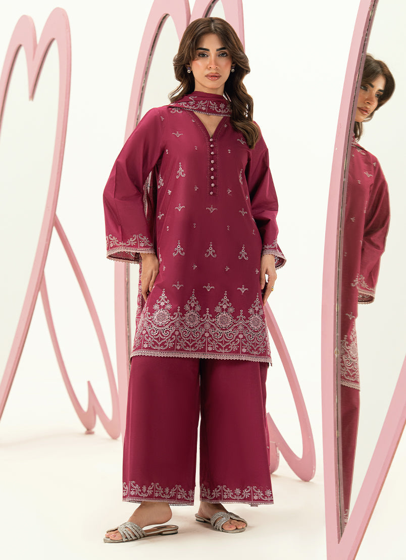 Embroidered 3 PC Suit