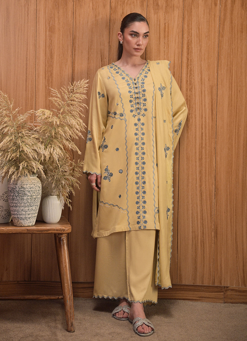 3 PC Embroidered Suit