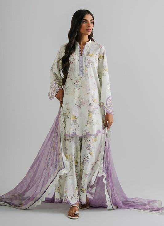 3 PC Embroidered Printed Suit