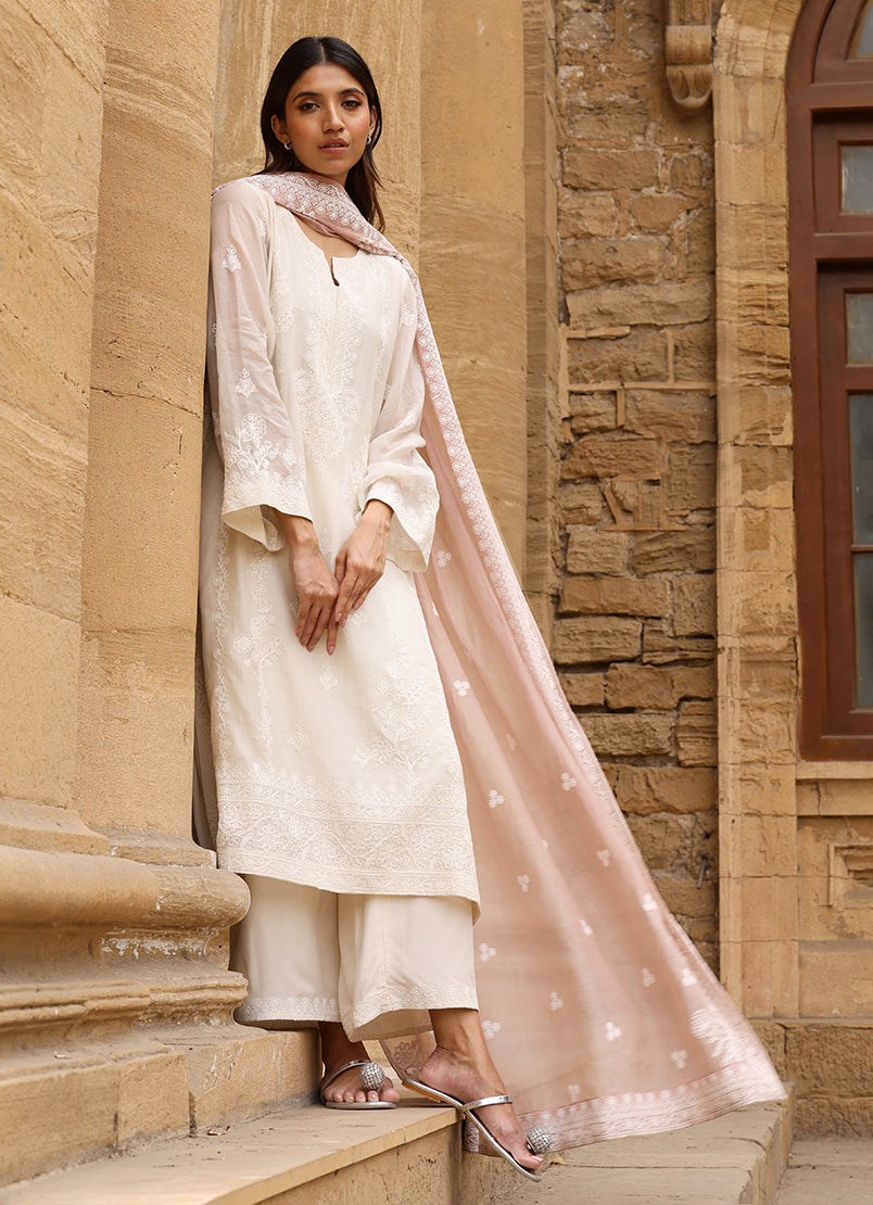 3 PC Embroidered Suit