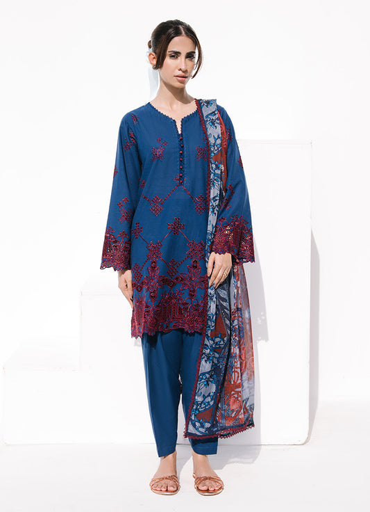 Embroidered 3 PC Suit