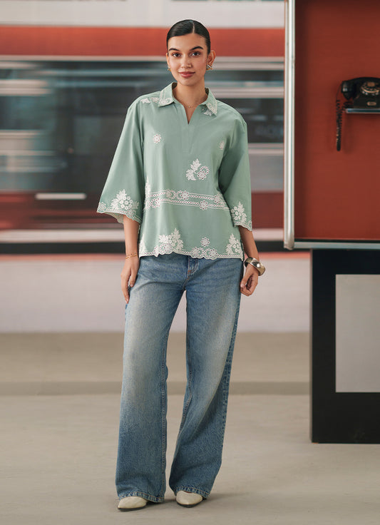 Embroidered Top