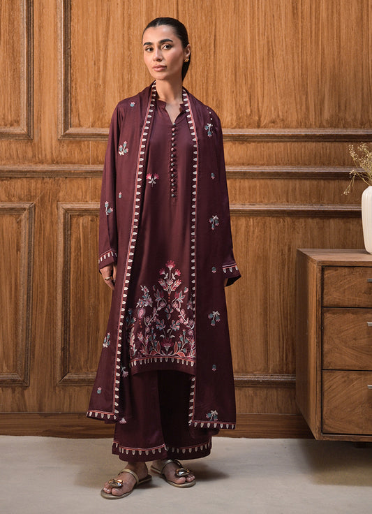 3 PC Embroidered Suit
