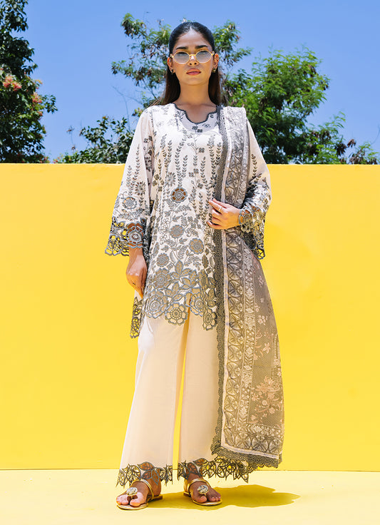 Embroidered 3 PC Suit