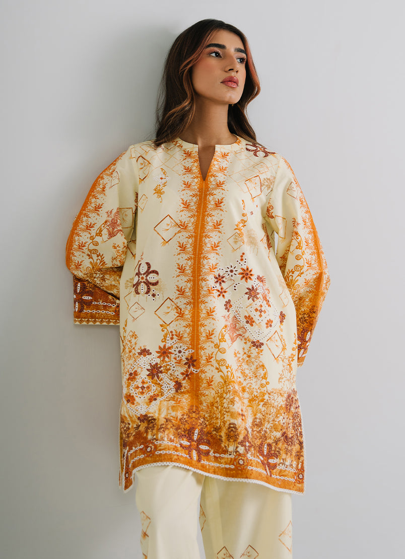 Printed Embroidered CO-ORD Set