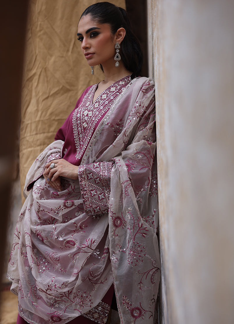 3 PC Embroidered Suit