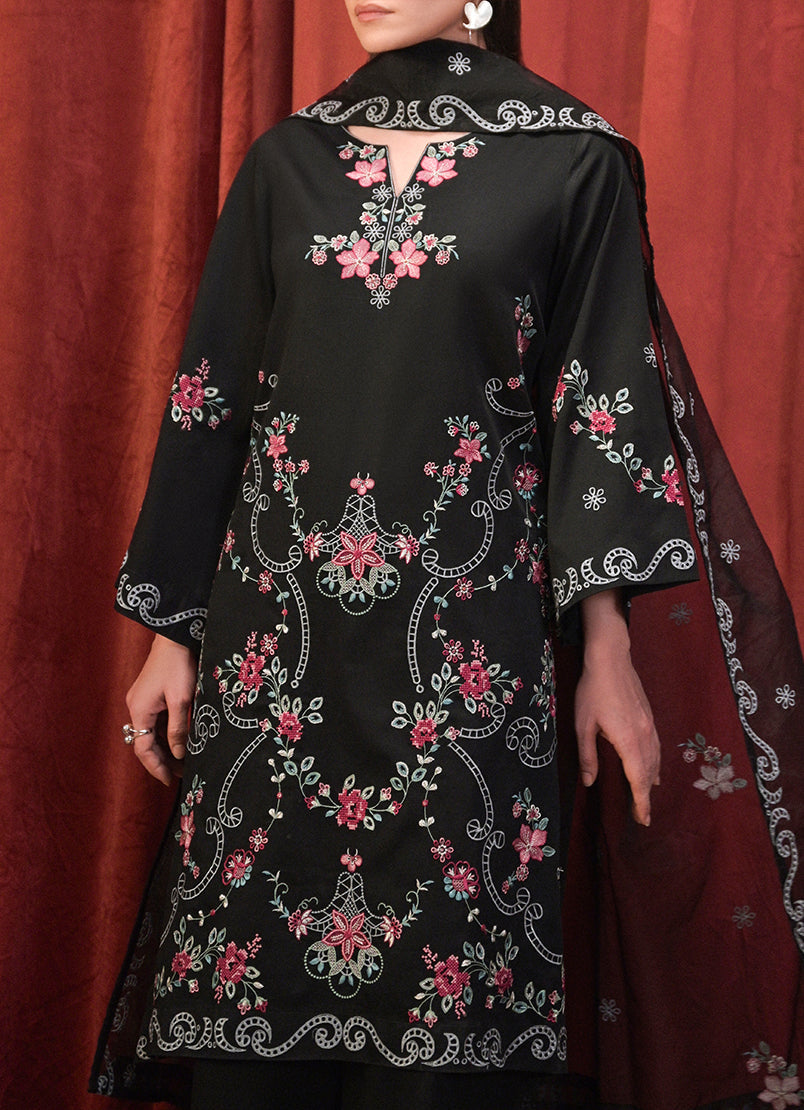 3 PC Embroidered Suit