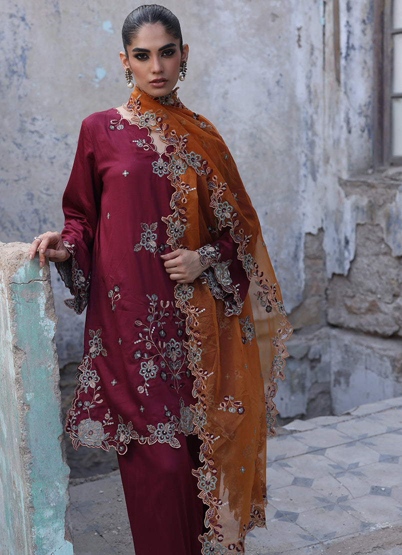 3 PC Embroidered Suit