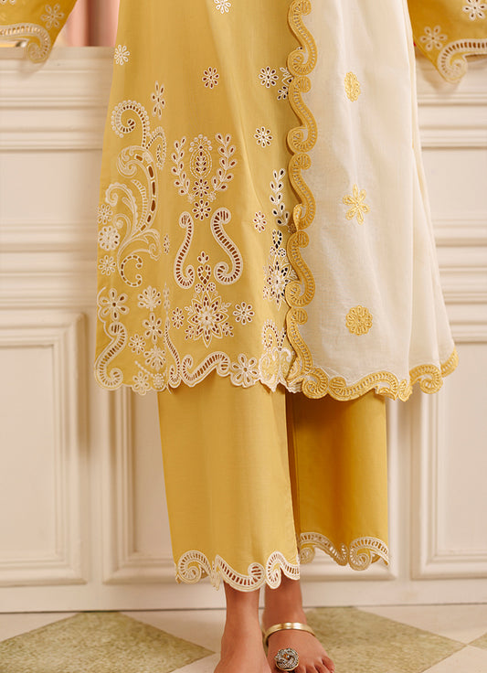 Embroidered 3 PC Suit
