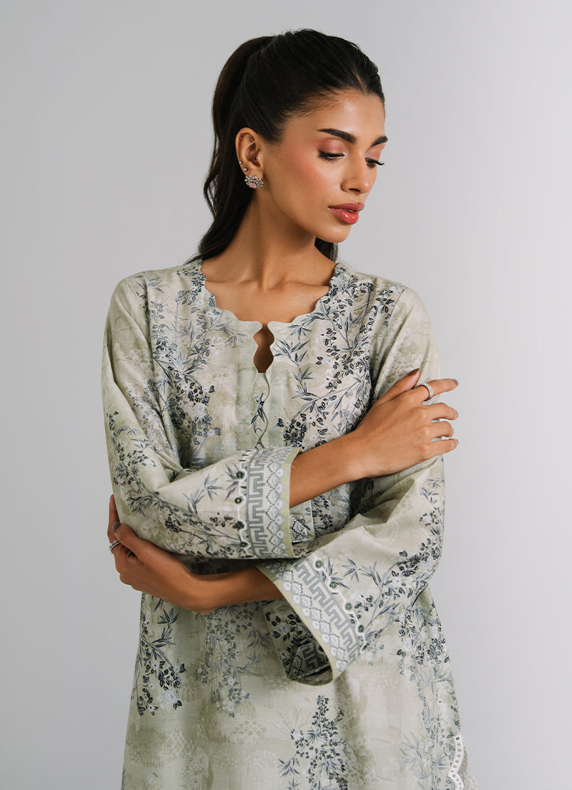 Printed Embroidered Kurta