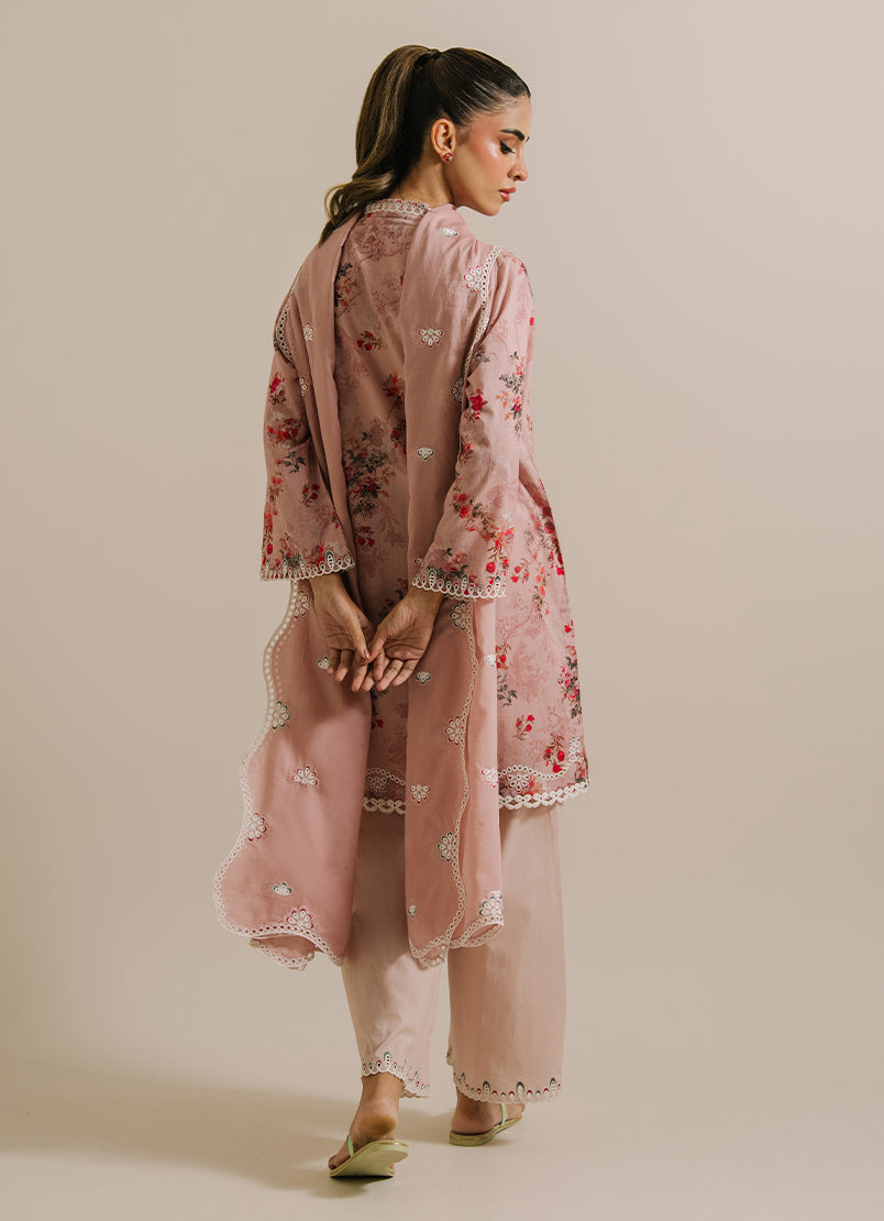 3 PC Printed Embroidered Suit