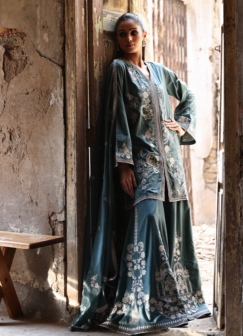3 PC Kohsar Gharara Set