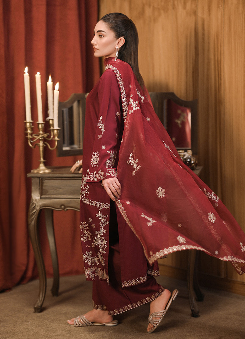 3 PC Embroidered Suit