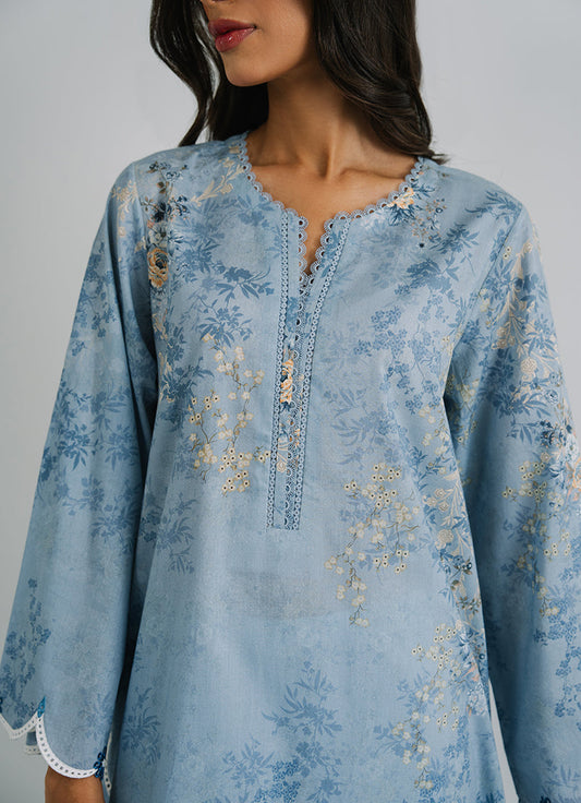 3 PC Embroidered Printed Suit