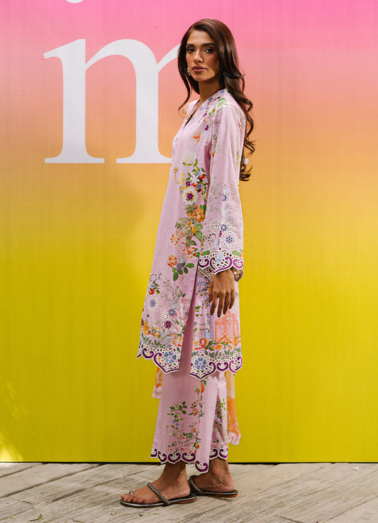 Printed Embroidered 3 PC Suit
