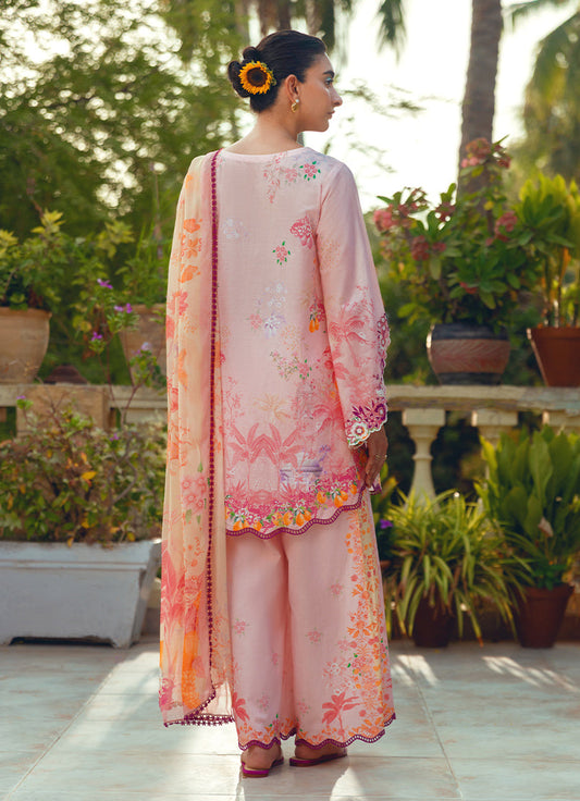 Printed Embroidered 3 PC